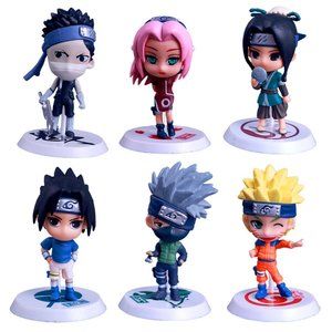 6pc Naruto figures